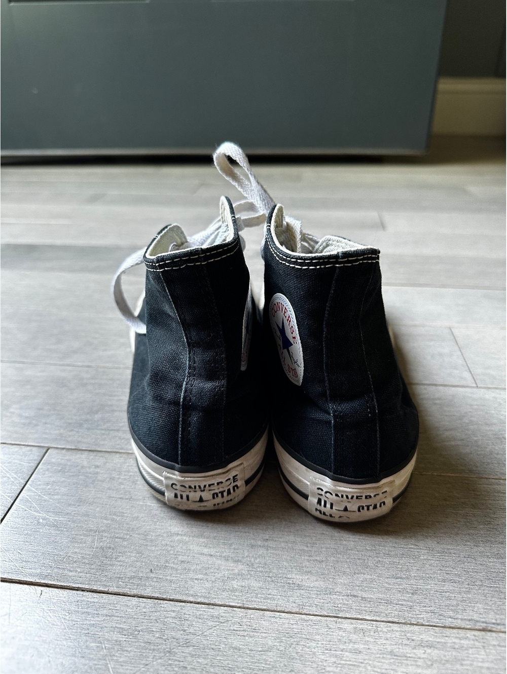 Unisex young adult Converse Chuck Taylor All Star High Top Sneakers Black Size 9 - Picture 3 of 7